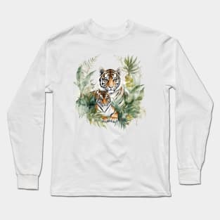 Tiger with cub Long Sleeve T-Shirt